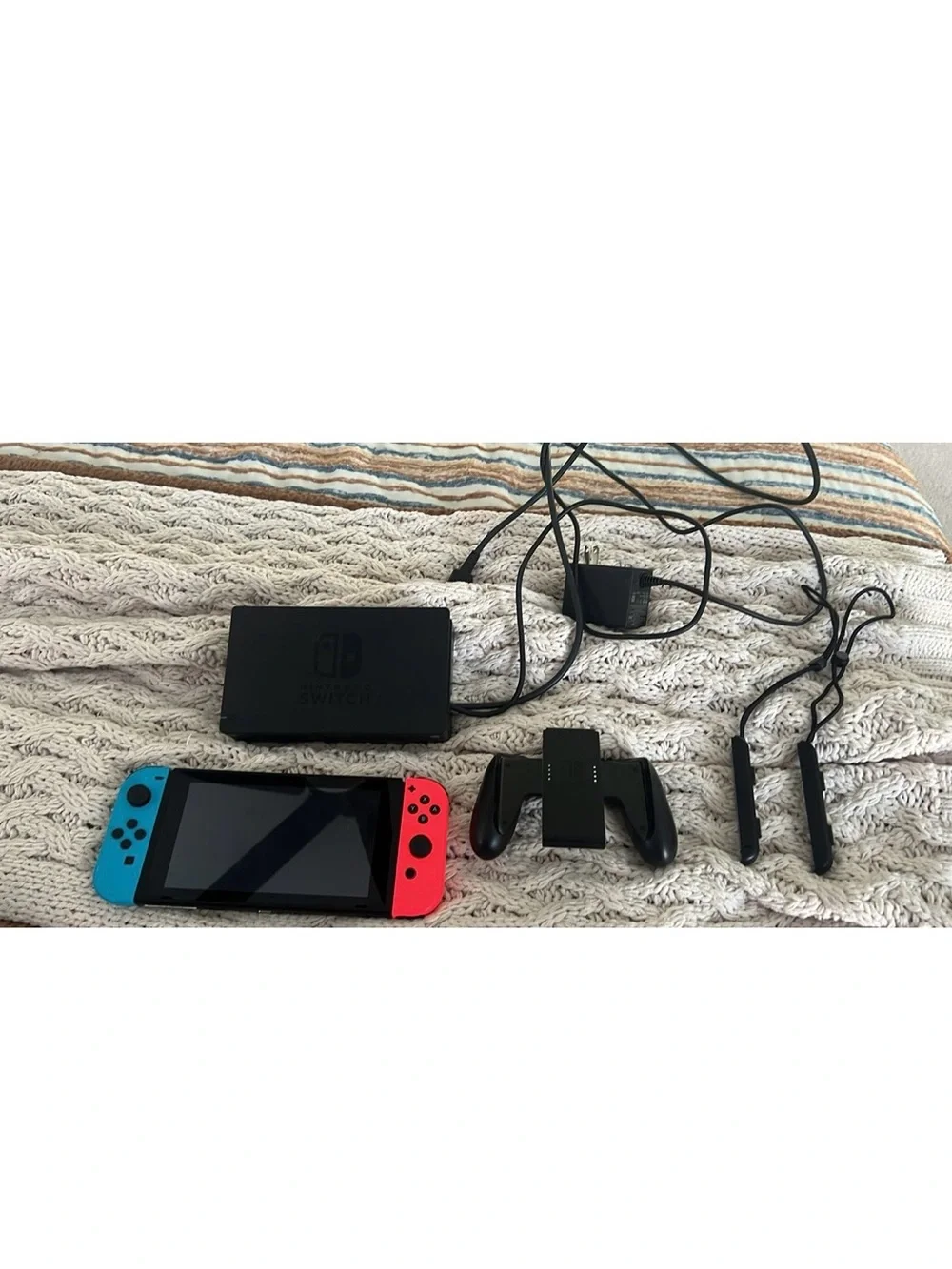 Nintendo Switch with Neon Blue & Neon Red Joy‑Con Controllers